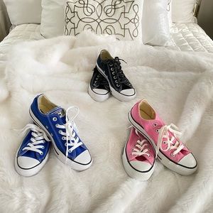CONVERSE ALL STAR SET OF THREE PAIRS OF SHOES